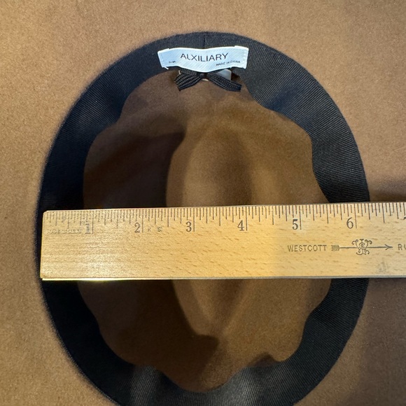 Alxiliary Stylish Brown & Black Fedora Hat Size S/M - Picture 5 of 10